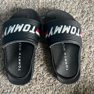 Toddler Boy Slides/Flip Flops Size 7 Tommy Hilfiger